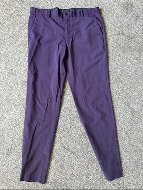 INC International Concepts Plum Slim Fit men’s purple Dress Pants 32x32